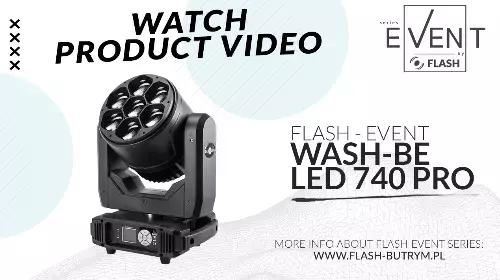 SIEHE VIDEO PRODUKT - WASH-BE LED 740 PRO