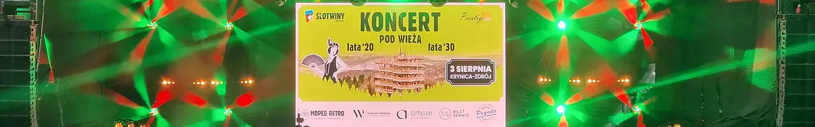 Realizacja firmy Soundlight Stage Koncert pod Wieżą „Lata 20. i 30.”