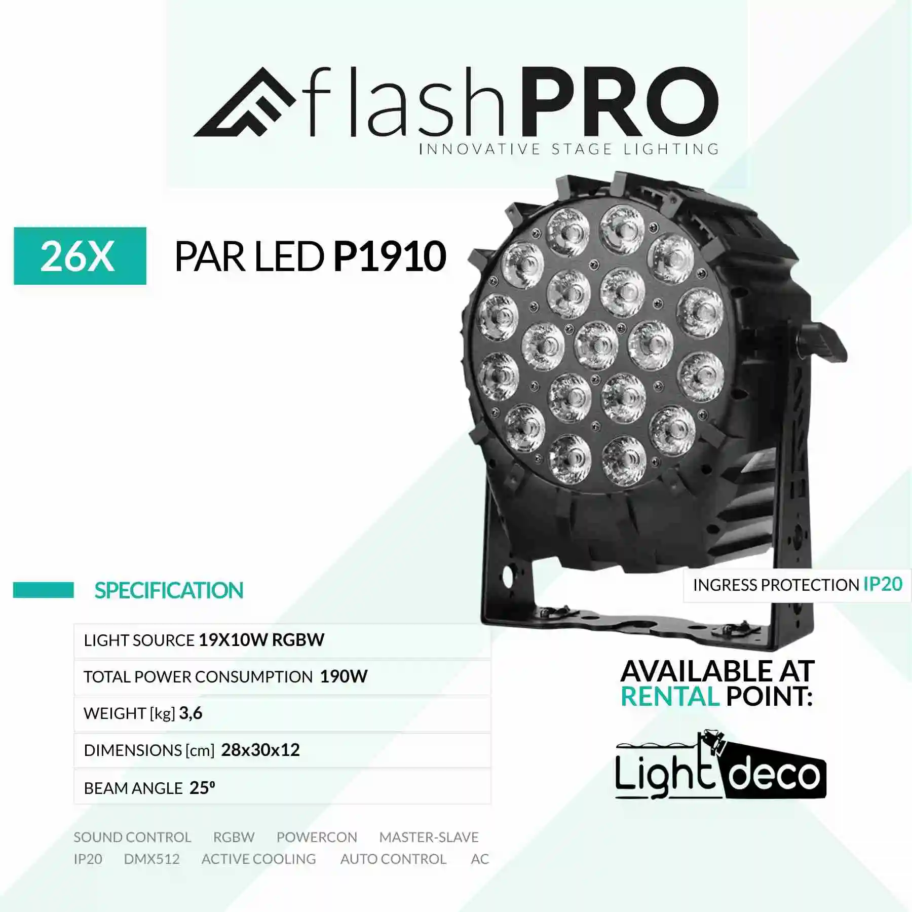 PAR64 LED P1910