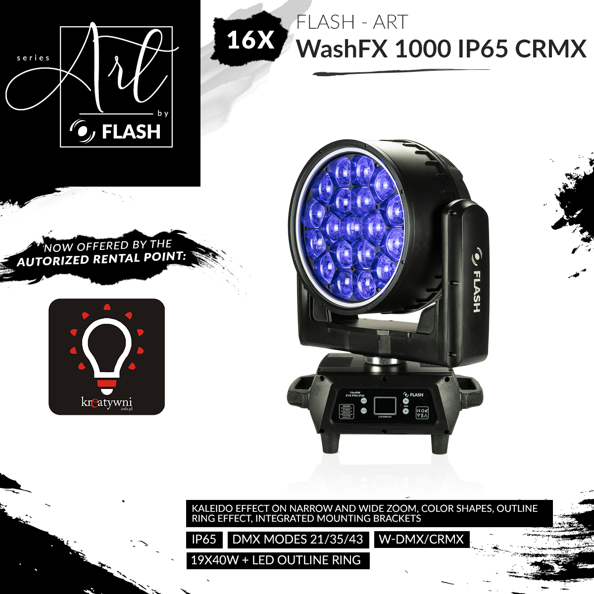 WashFX 1000 IP65 CRMX