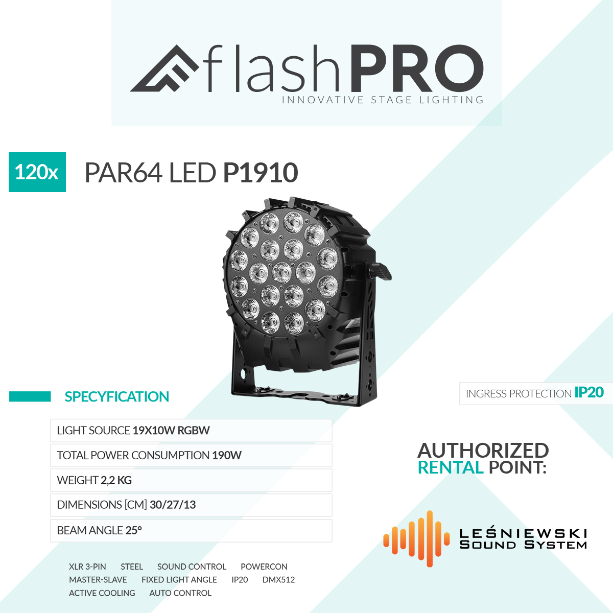 PAR64 LED P1910