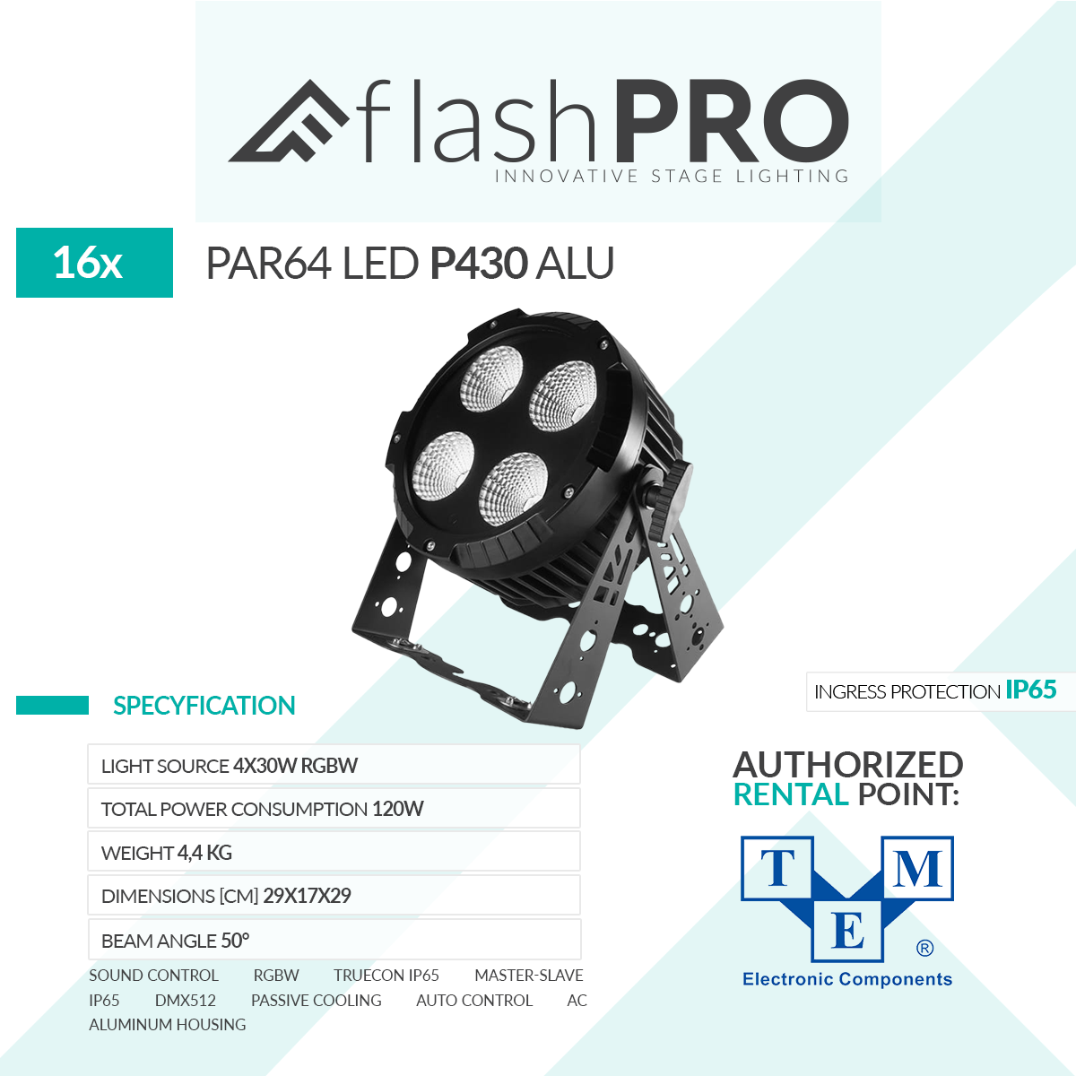 PAR64 LED P430 ALU