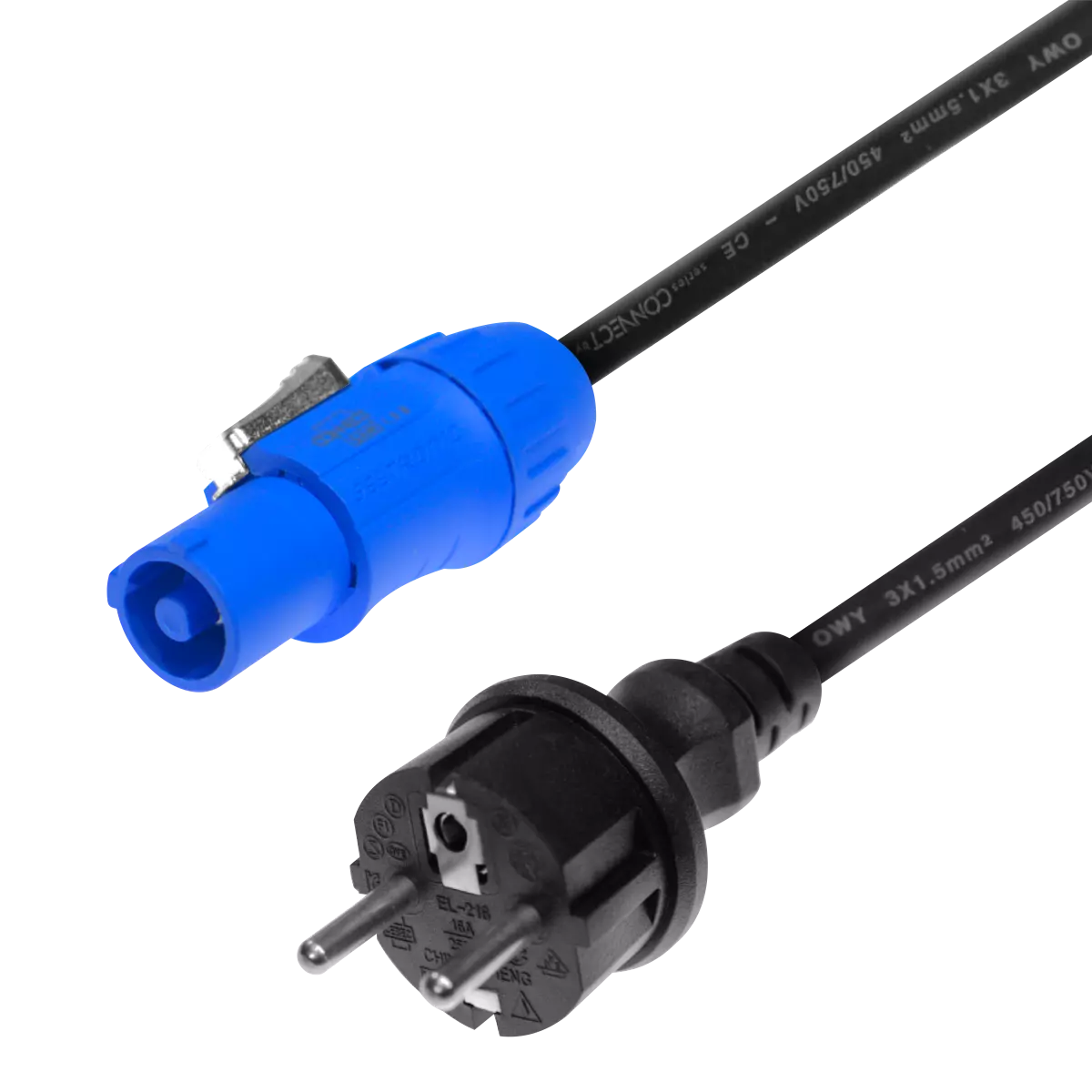 CABLE POWER 230V 3m 3x1,5 POWERCON - Cable de alimentación