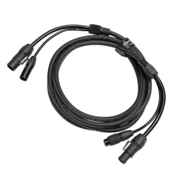 CABLE COMBO POWER-DATA XLR5 3,0 m  - Cable híbrido de alimentación y datos que combina TrueCON para energía y XLR de 5 pines para señal DMX en un solo cable.