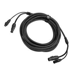 CABLE COMBO POWER-DATA XLR5 10,0 m  - Cable híbrido de alimentación y datos que combina TrueCON para energía y XLR de 5 pines para señal DMX en un solo cable.