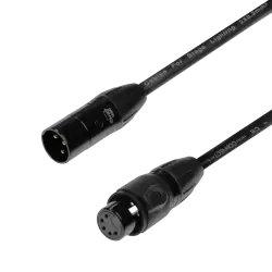 CABLE DATA ADAPTER DMX XLR3 M - XLR5 F  - DMX-Adapter 3-polig Stecker auf 5-polig Buchse